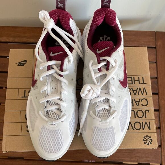 Nike Air Max Genome(GS) White Dark Beetroot Women 6.5/Big Kid 5Y(CZ4652-105) - Picture 4 of 11